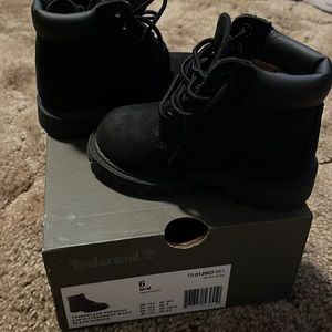 Timberland boots black barely worn size 6